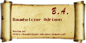 Baumholczer Adrienn névjegykártya